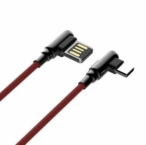 Cable Usb Ldnio Ls422 Tipo C Carga Rápida 90 Grados para Gamer Juegos Celulares Color Negro