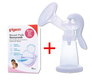 Extractor de Palanca Sencillo mas 12 Protectores de Lactancia HoneyComb