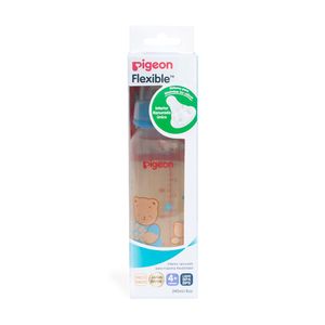 Biberón Peristáltico BPA FREE Boca Standard 240ml decorado Osito Azul