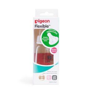 Biberón Peristáltico de Vidrio 120 Ml / 4 oz Blanco
