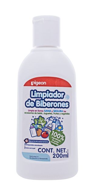 Liquido Limpiador de Biberones, Frutas, Verduras, Juguetes.