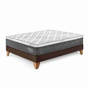 Cama Europea Paraiso Pocket Star 1.5 Plazas Choco