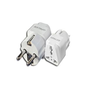 Adaptador Enchufe + Tierra a Tipo F (Schuko) OP-603-K OPALUX
