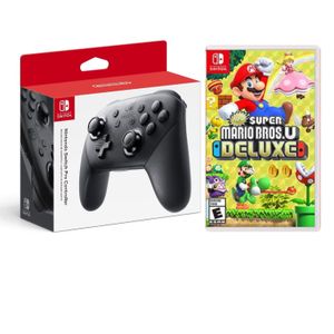 Mando Nintendo Switch Pro Controller + Juego New Super Mario Bros U