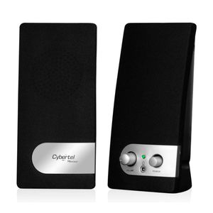 Parlante Cybertel Hacker S221 para Pc y Laptop Plug and Play USB Color Negro