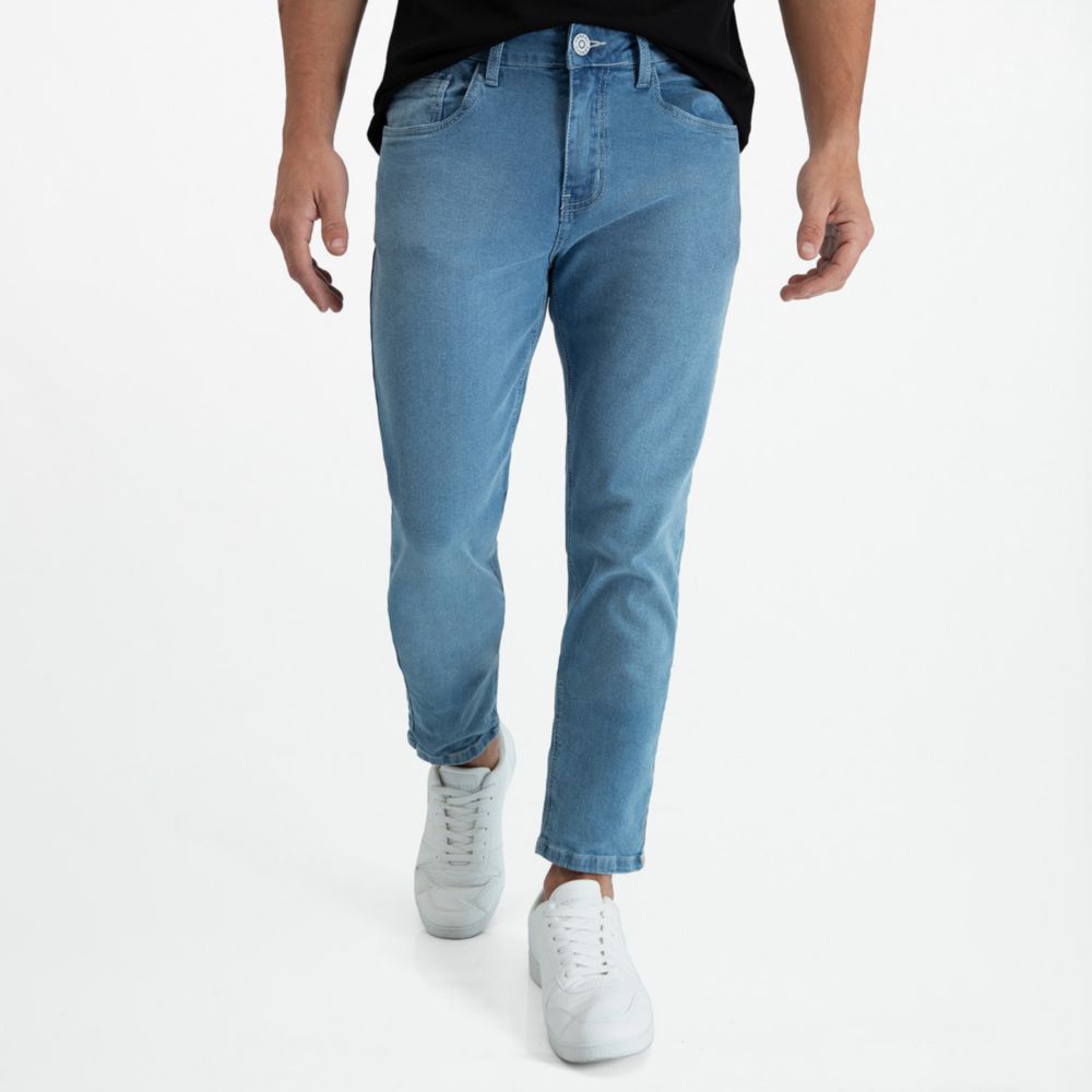 Jeans celeste claro hombre fashion