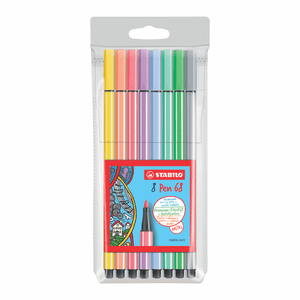 Rotulador Stabilo Pen 68 Estuche x 8 Unidades Colores Pastel 68/8-01