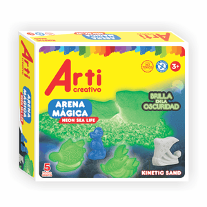 Arena Mágica Arti Creativo Glow In The Dark- Sea Life Tac035-9