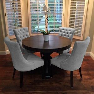 Juego de comedor de 4 sillas Ávila Home Premium Gris