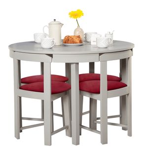 Juego de comedor de 4 sillas Fabianna Home Premium Rojo