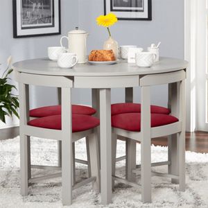 Juego de comedor de 4 sillas Fabianna Home Premium Rojo