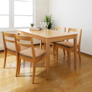 Juego de comedor de 4 sillas Marcelo Home Premium Marrón