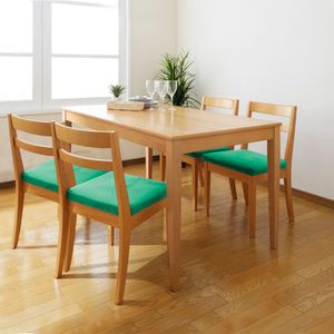 Juego de comedor de 4 sillas Marcelo Home Premium Verde Esmeralda