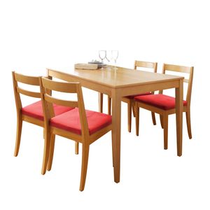 Juego de comedor de 4 sillas Marcelo Home Premium Rojo
