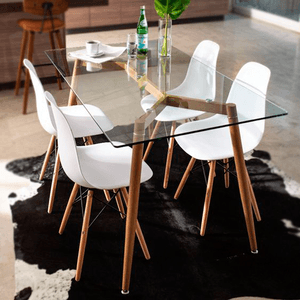 Juego de comedor de 4 sillas Penny Home Premium Blanco