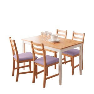 Juego de comedor de 4 sillas Denver Home Premium Lila
