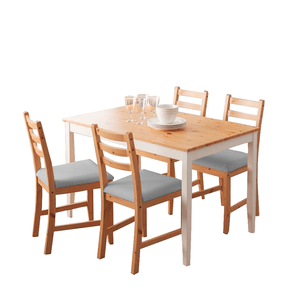Juego de comedor de 4 sillas Denver Home Premium Gris