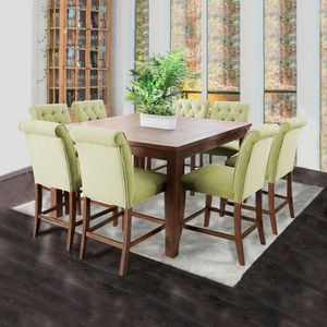 Juego de comedor de 8 sillas Manolo Home Premium Verde