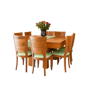 Juego de comedor de 8 sillas Princesa Home Premium Verde Agua