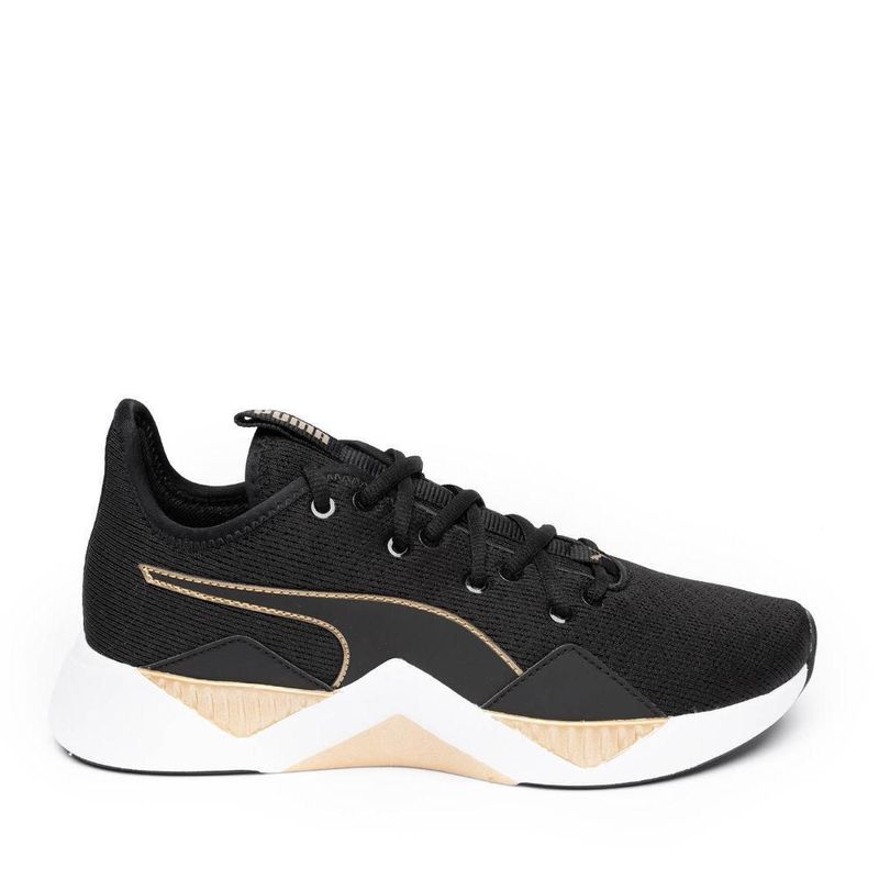 Zapatillas Deportivas Puma Mujer 193841 01 Incite Metallic Wn s Latam Negro Dorado Real Plaza