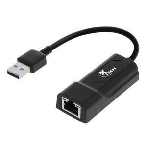 Adaptador USB 3.0 Ethernet Xtech XTC-373 Gigabit RJ45 5Gbps