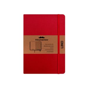 Libreta Moustachine Classic Lino Rojo Pocket Cuadriculado
