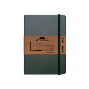 Libreta Moustachine Classic Leather Look Verde Pocket Punteado