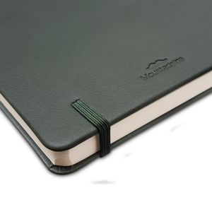 Libreta Moustachine Classic Leather Look Verde Mediano Rayado