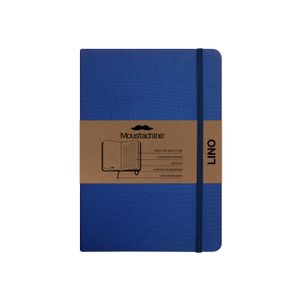 Libreta Moustachine Classic Lino Azulino Mediano Rayado