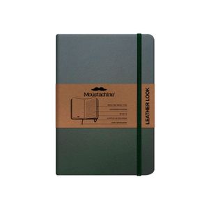 Libreta Moustachine Classic Leather Look Verde Pocket Rayado
