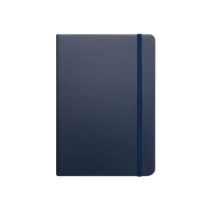 Libreta Moustachine Classic Leather Look Azul Pocket Blanco