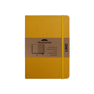 Libreta Moustachine Classic Lino Flex Amarillo Mediano Cuadriculado