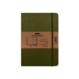 Libreta Moustachine Classic Lino Verde Militar Pocket Punteado