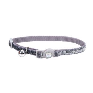 Collar para Gatos Coastal Safe Cat Brillantes Plata