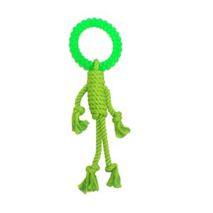 Juguete para Perros Multipet Hombre de Soga con Cabeza Tpr 31 cm Verde