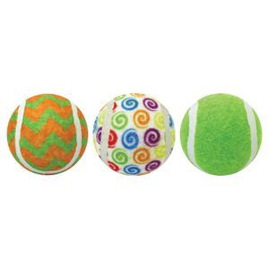 Juguete para Perros Multipet Pelotas Tenis Pack 76 cm x 3 Swirls