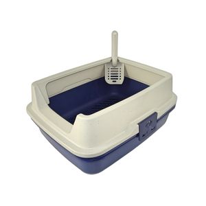 Bandeja Sanitaria Arenero Alto con Cernidor Belén + 2 Bandejas Azul