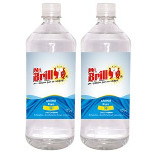 Alcohol 96° Mr Brillo 1 Litro x 2 und