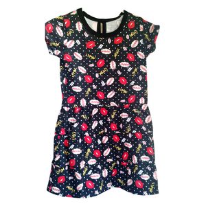 Vestido Urban Bebés Mua Negro Manga Corta