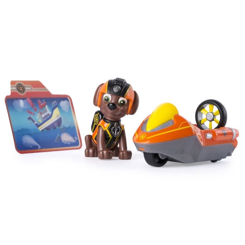 Venta Internacional- Paw Patrol Selección De Básicos Vehículos Con Figuras, Patrulla Canina, Figura:Zuma