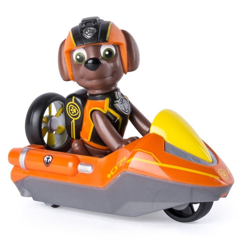 Venta Internacional- Paw Patrol Selección De Básicos Vehículos Con Figuras, Patrulla Canina, Figura:Zuma