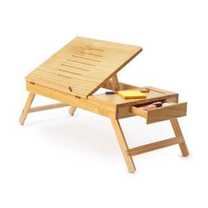 Mesa para Laptop Sami Store con Cajón de Madera Pino
