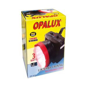 Linterna Frontal Recargable 3W OP-5032 OPALUX