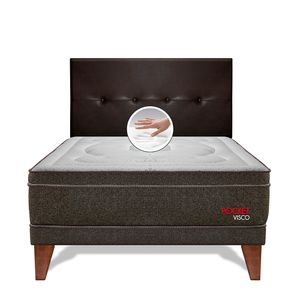 Dormitorio Europeo Pocket Visco 2 Plazas + Cabeceras