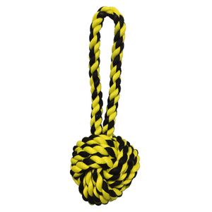 Juguete para Perros Multipet Nudo de Soga con Jalador 25 cm Amarillo Large