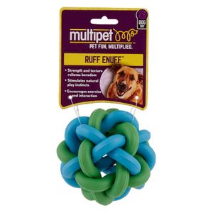 Juguete para Perros Multipet Nobbly Wobbly 8 cm Verde y Celeste