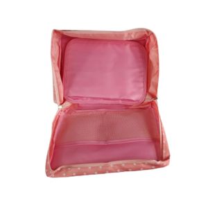 Estuche Organizador de Cosméticos Cosmetiquero Rosado