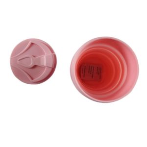 Vaso Plegable de Silicona 350ml Rosado