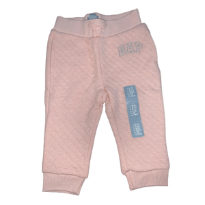 Pantalón Baby Gap Rosa con Logo en la Pierna para Bebés Niñas de 6 a 12 Meses