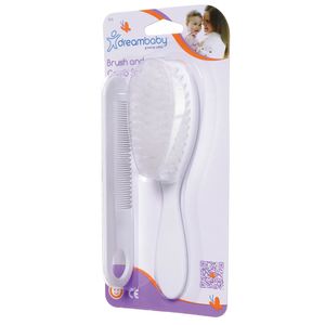 Set de Cepillo y Peine para Bebé  Dreambaby Blanco